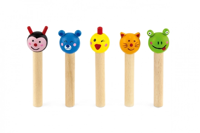 VIGA houten spel ringen gooien op dieren