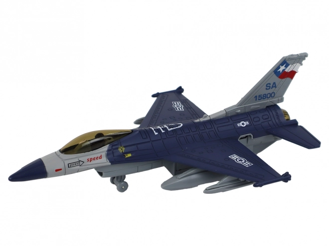 Modelvliegtuig met wrijving motor Marineblauw of grijze kleur