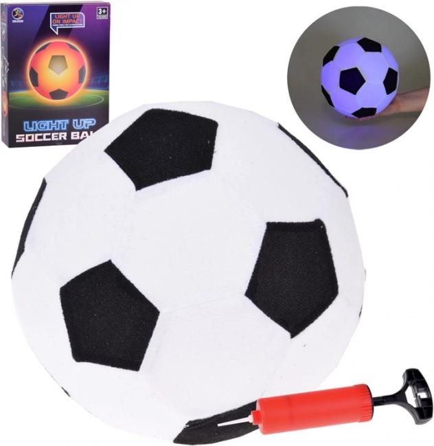 Lichtgevende rubberen voetbal zacht