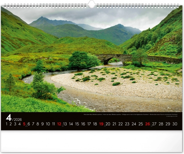 Wandkalender Landschappen 2026