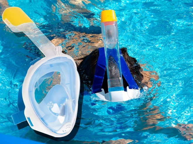 Opvouwbaar Volgelaatsmasker met Snorkel L/XL Blauw