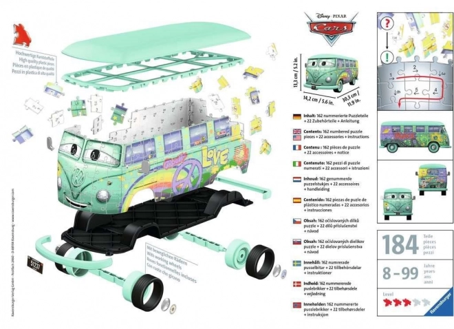 RAVENSBURGER 3D puzzelbus Auto's: Fillmore 162 stukken