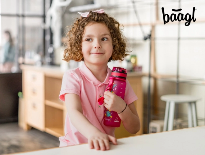 BAAGL Tritan fles voor drinken Flamingo's, 500 ml