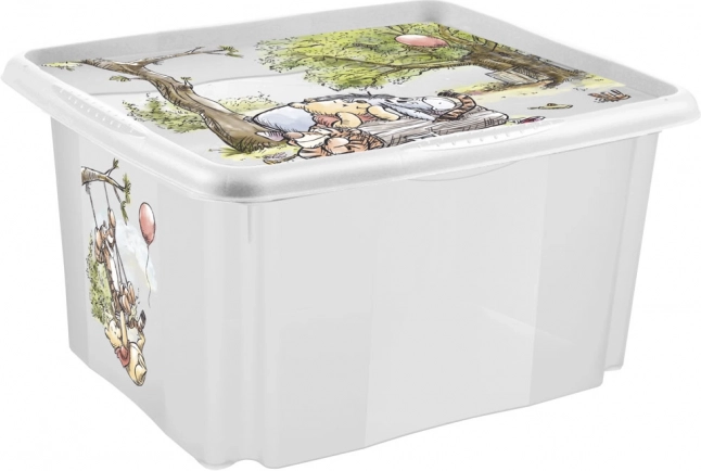 Opbergbox met deksel Kleine Winnie Transparant