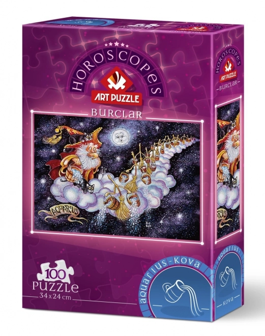 Puzzel Dierenriemteken Waterman 100 stukjes