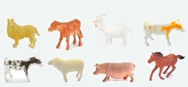 Dierenboerderij Set 10 cm