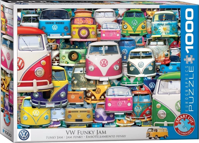 EUROGRAPHICS Puzzel Volkswagen Bus: Funky Jam 1000 stukjes