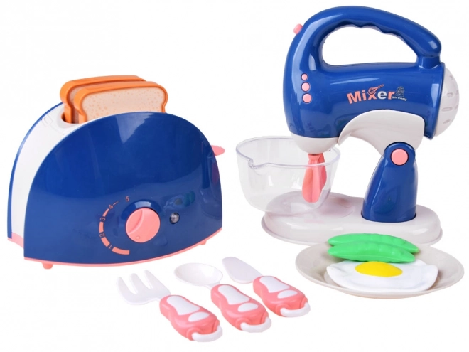 Kinderkeuken set met blender en broodrooster