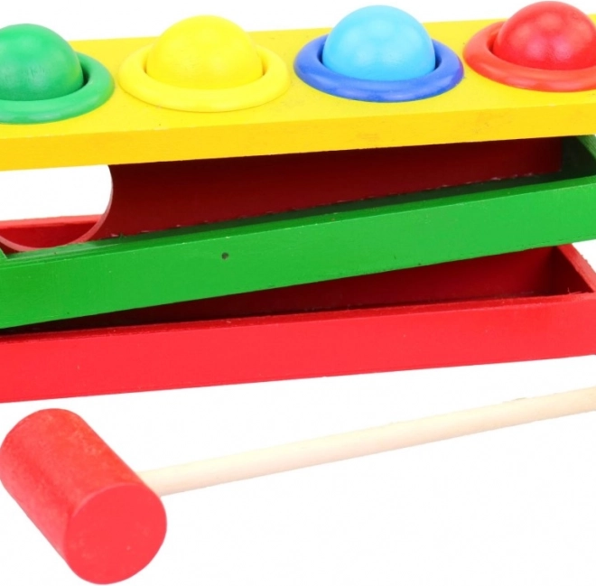 Houten hamerbank voor kinderen