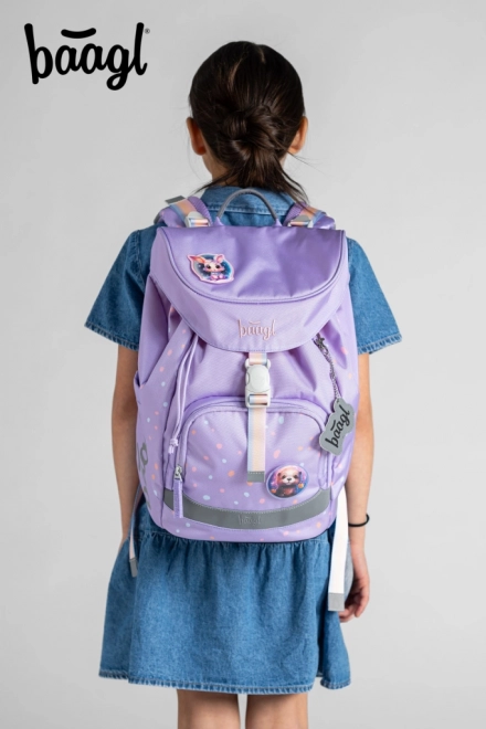 BAAGL 3 SET Airy Knuffeldieren: rugzak, etui, zak