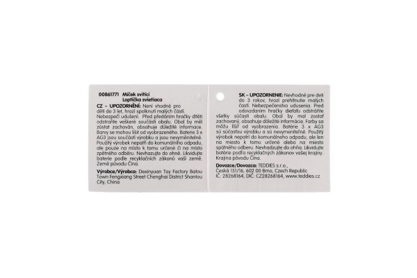 Pluizige antistress knijpbare siliconen bal 8cm op batterijen met licht 4 kleuren in zakje 12st in doos