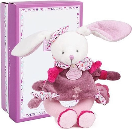 Cadeauset Pluchen rammelaar konijntje