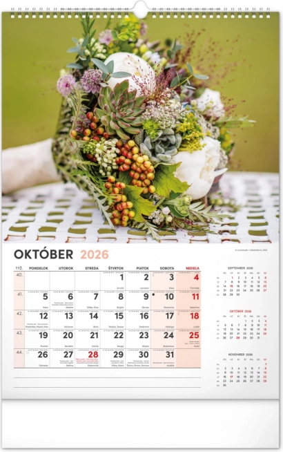 Wandkalender Bloemen 2026