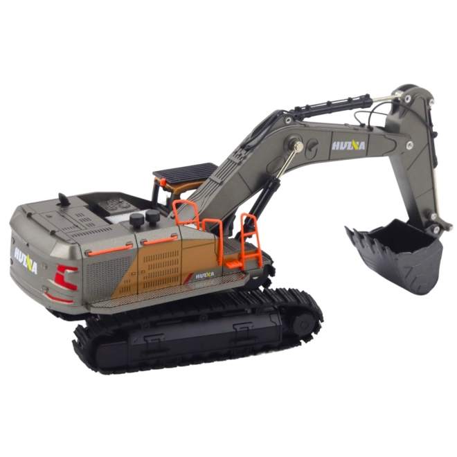 Metalen rups graafmachine met beweegbare arm Huina 1:50