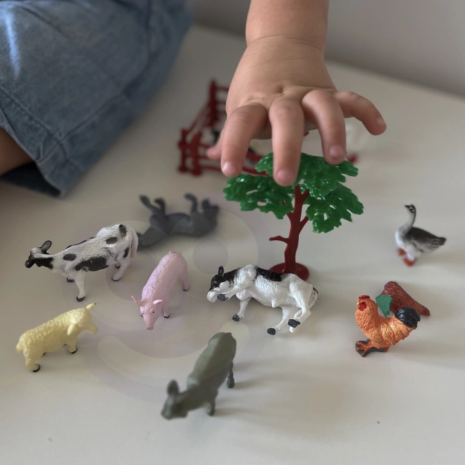Woopie set boerderijdierenfiguren 14 stuks