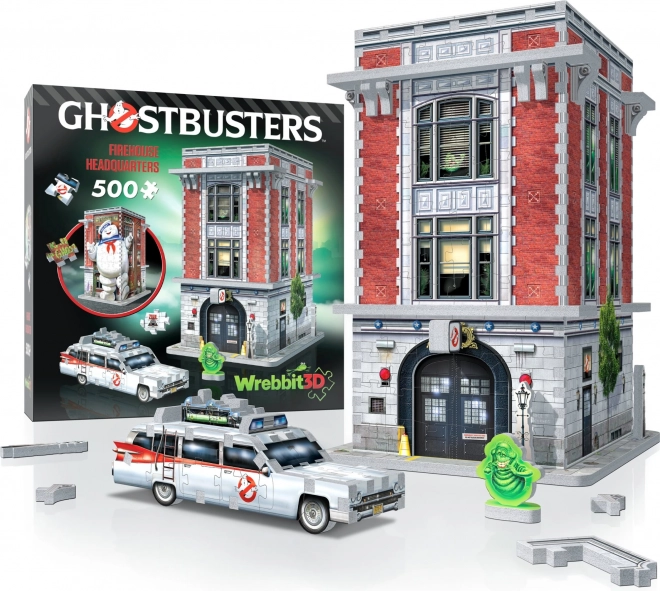 WREBBIT 3D puzzel Ghostbusters: Brandweerkazerne van de geestenjagers 500 stukjes