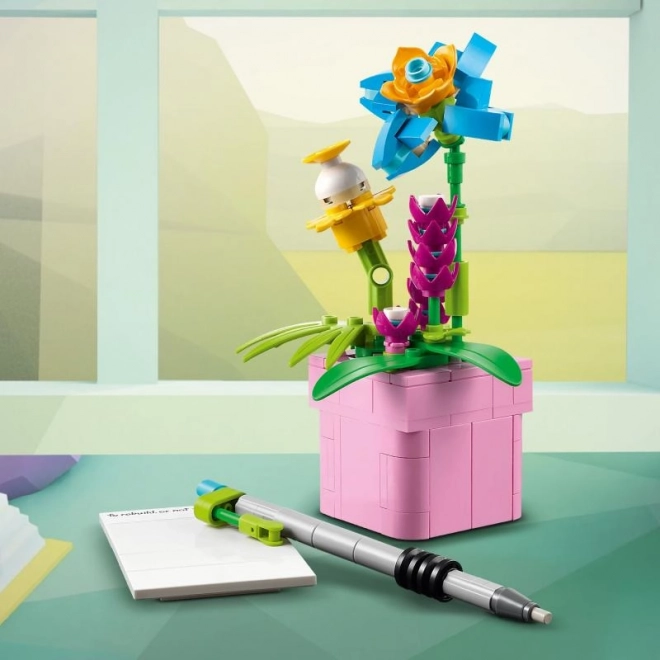 Bouwset voor kinderen - Typemachine met bloemen LEGO Creator 3in1