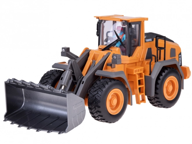 RC bouwbulldozer met beweegbare arm en lichten