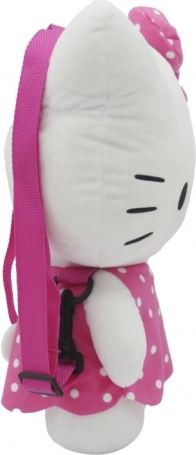 Hello Kitty roze pluchen rugzak