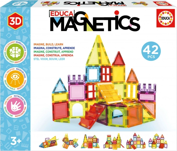 EDUCA Magnetische bouwset Magnetics 42 stukken