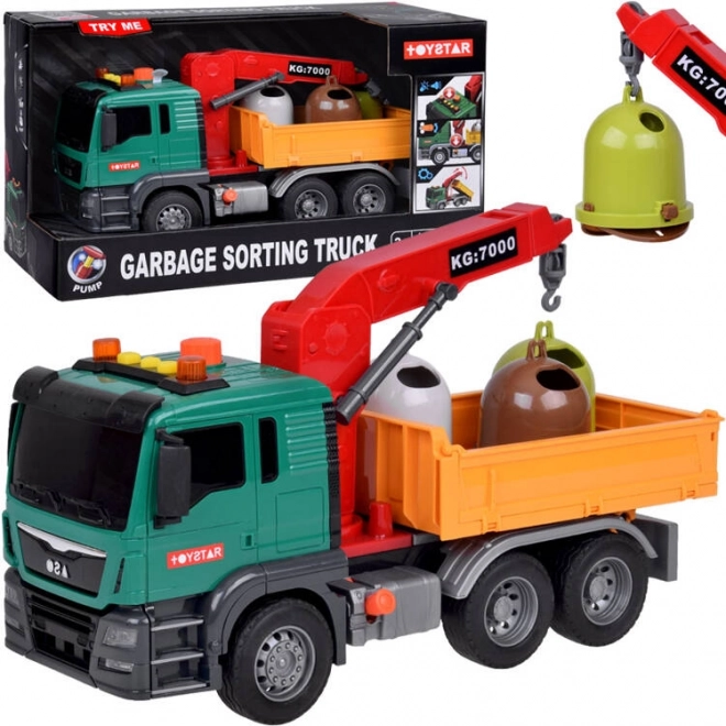 Educatieve vuilniswagen met containers Toytar