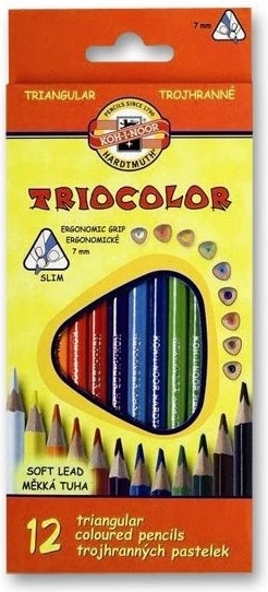 Driehoekige kleurpotloden TRIOCOLOR 18 stuks