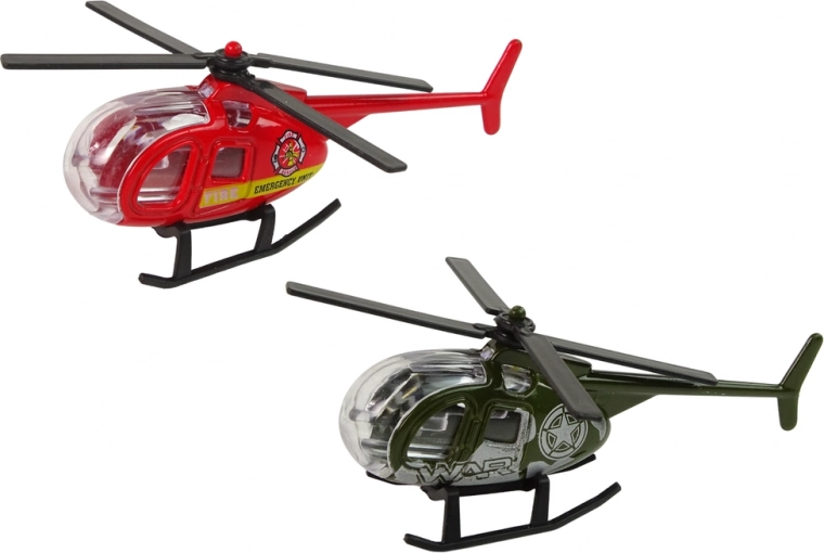 Vier unieke thematische helikopters