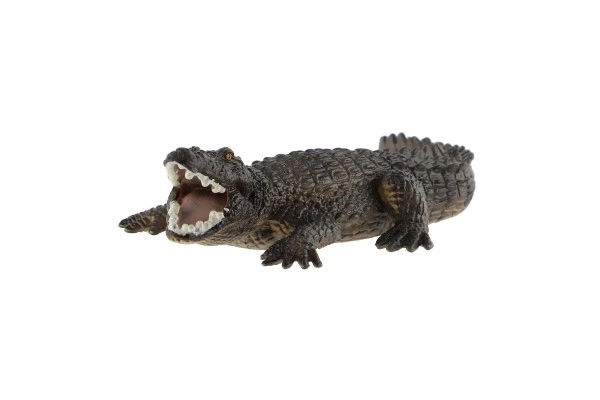 West-Afrikaanse krokodil speelgoed plastic 17cm in zakje