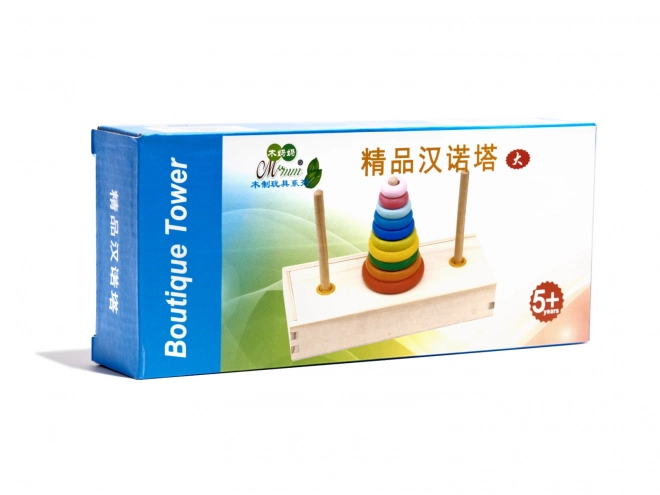 Kinder houten puzzel - De Toren van Hanoi