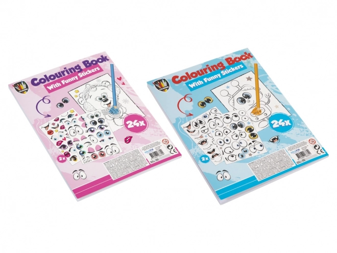 Kleurplaten met stickers