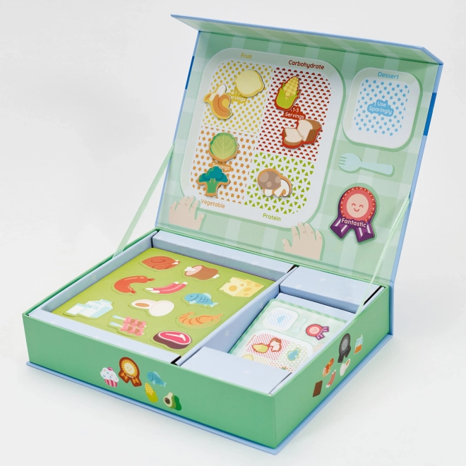 Voedingsleer voor kinderen met magnetisch bord
