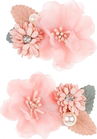 Haarspeldjes met bloemen voor kinderen - 2 stuks