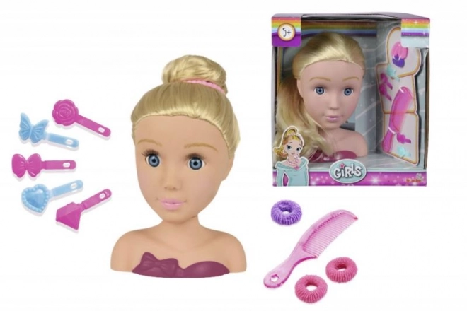 Kappershoofd met accessoires