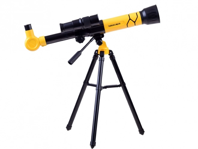 Kindertelescoop op Statief met Vergroting 20x 30x 40x – Geel