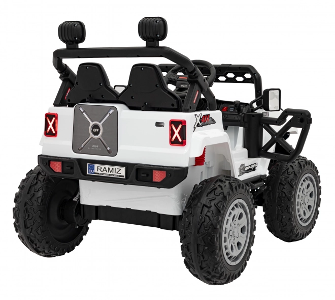 Kinder elektrische terreinwagen Speed wit