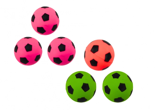 Set rubberen voetballen 6 stuks