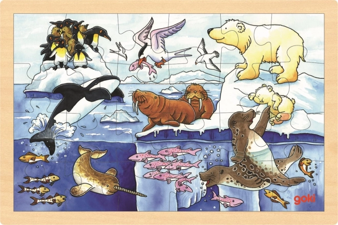 Houten puzzel Arctische dieren