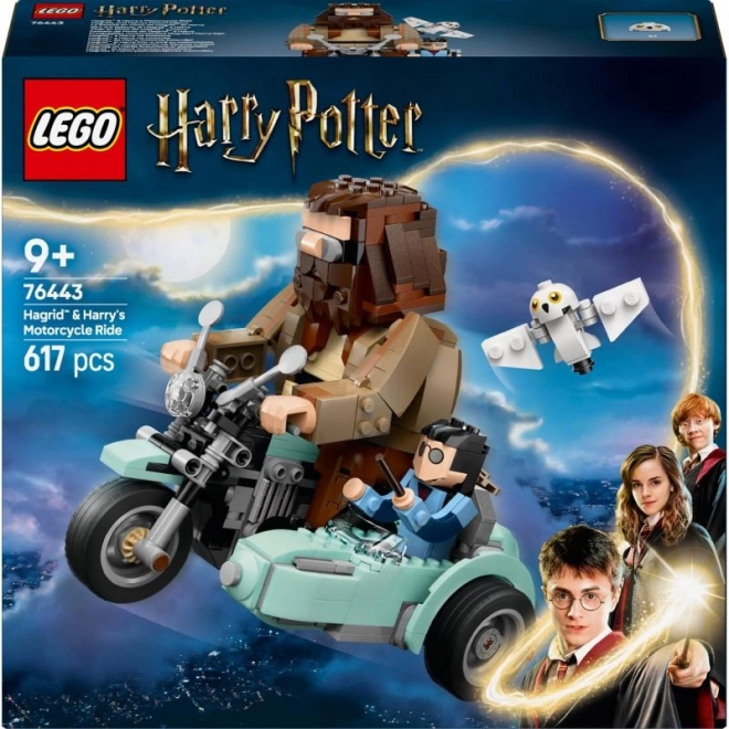Motorrit met Hagrid en Harry