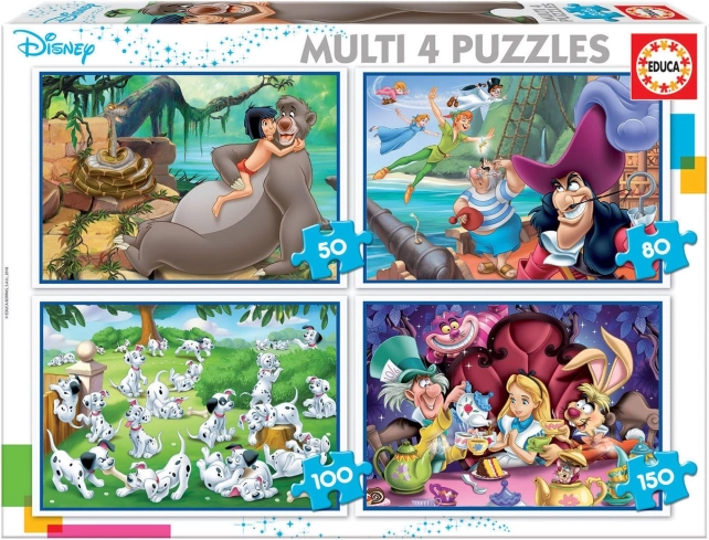 Educa Puzzel Disney Sprookjes 4-in-1