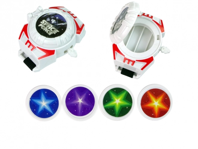 Set van ruimtewapens Space Guardian met laserpistool en zwaard