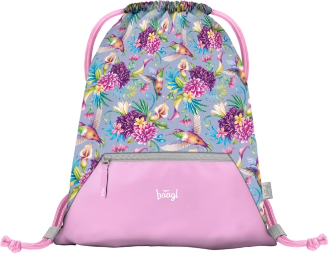 BAAGL SET 3 Airy Kolibrie: boekentas, etui, zak