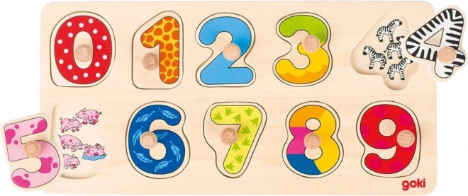 Goki houten inlegpuzzel eerste rekenen
