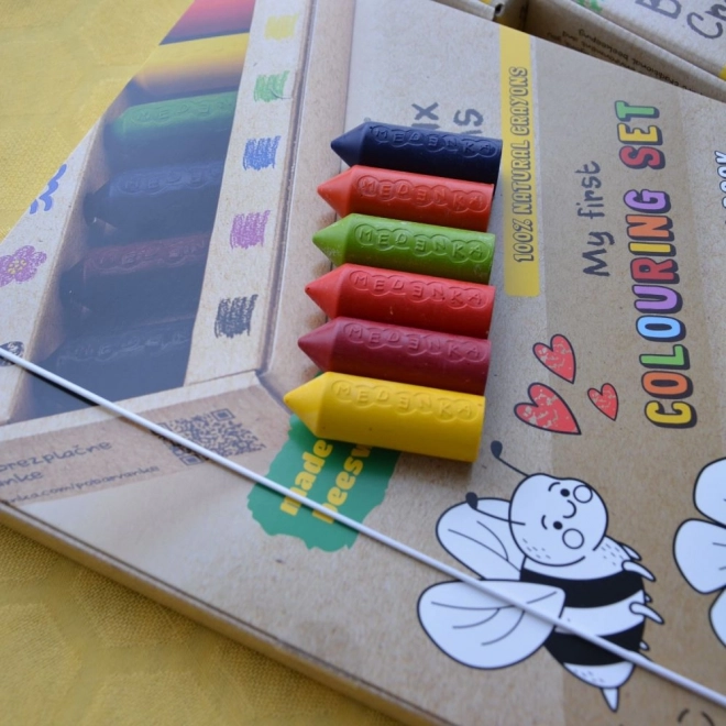 Creatieve set met bijenwas krijtjes