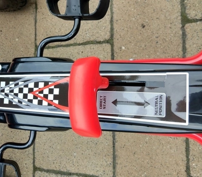 Trapper luchtkart + Opblaasbare banden + Verstelbare stoel – Rood