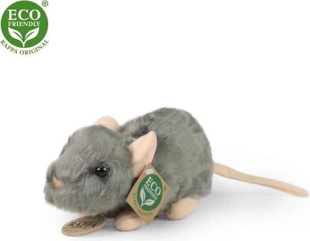 Rappa pluchen muis 16 cm milieuvriendelijk