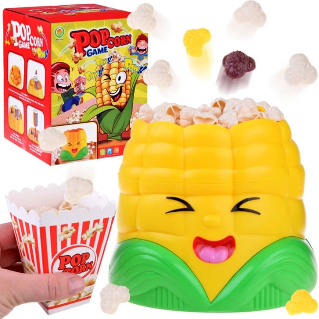 Vaardigheidsspel met popcorn vangen