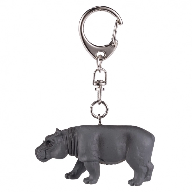 Sleutelhanger met nijlpaardfiguur