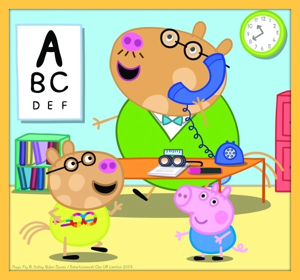 Puzzel 10v1 Peppa Pig