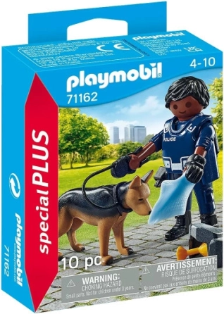 Playmobil Special Plus-figuur politieagent met diensthond