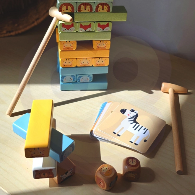 TOOKY TOY schommelende toren met dieren